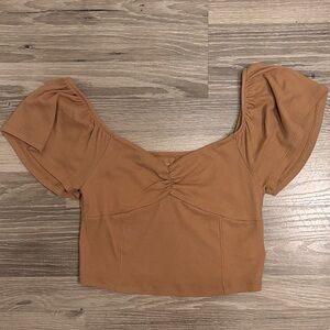 American Eagle Women’s Crop Top in Camel